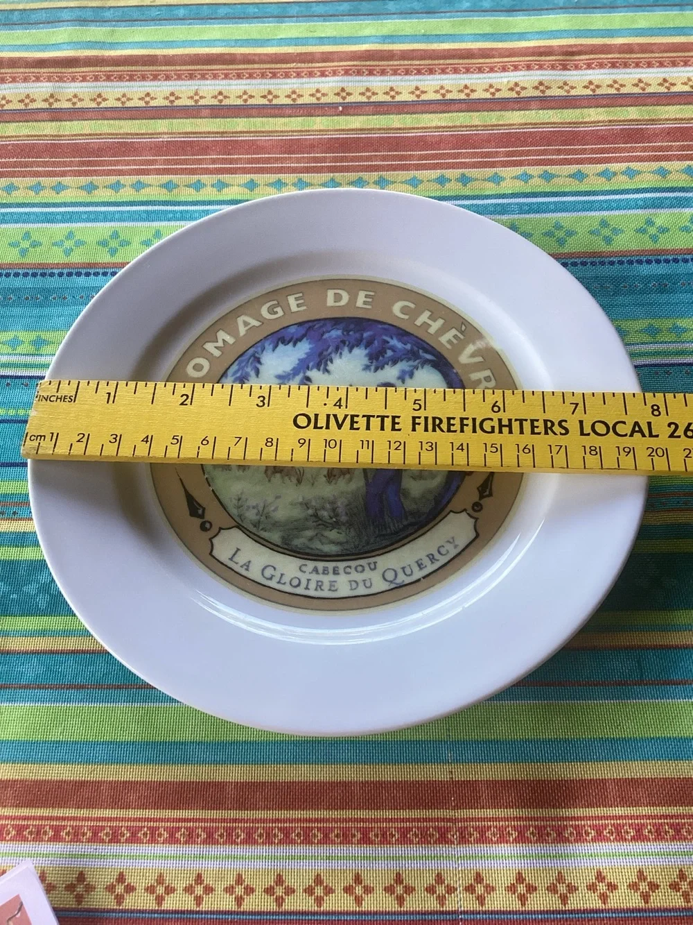 Restoration Hardware Fromage de Chèvre Vintage Cheese Plate